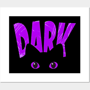 Dark cat magic Halloween spooky vibes Posters and Art